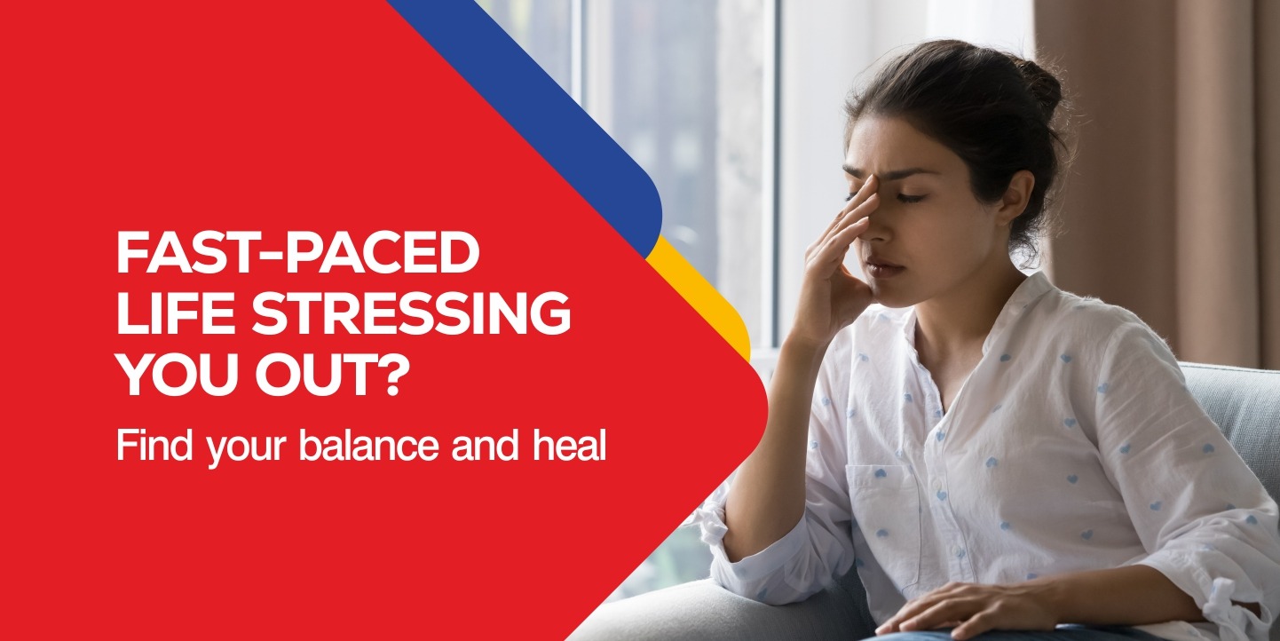 Fast-paced life stressing you out? Find your balance and heal